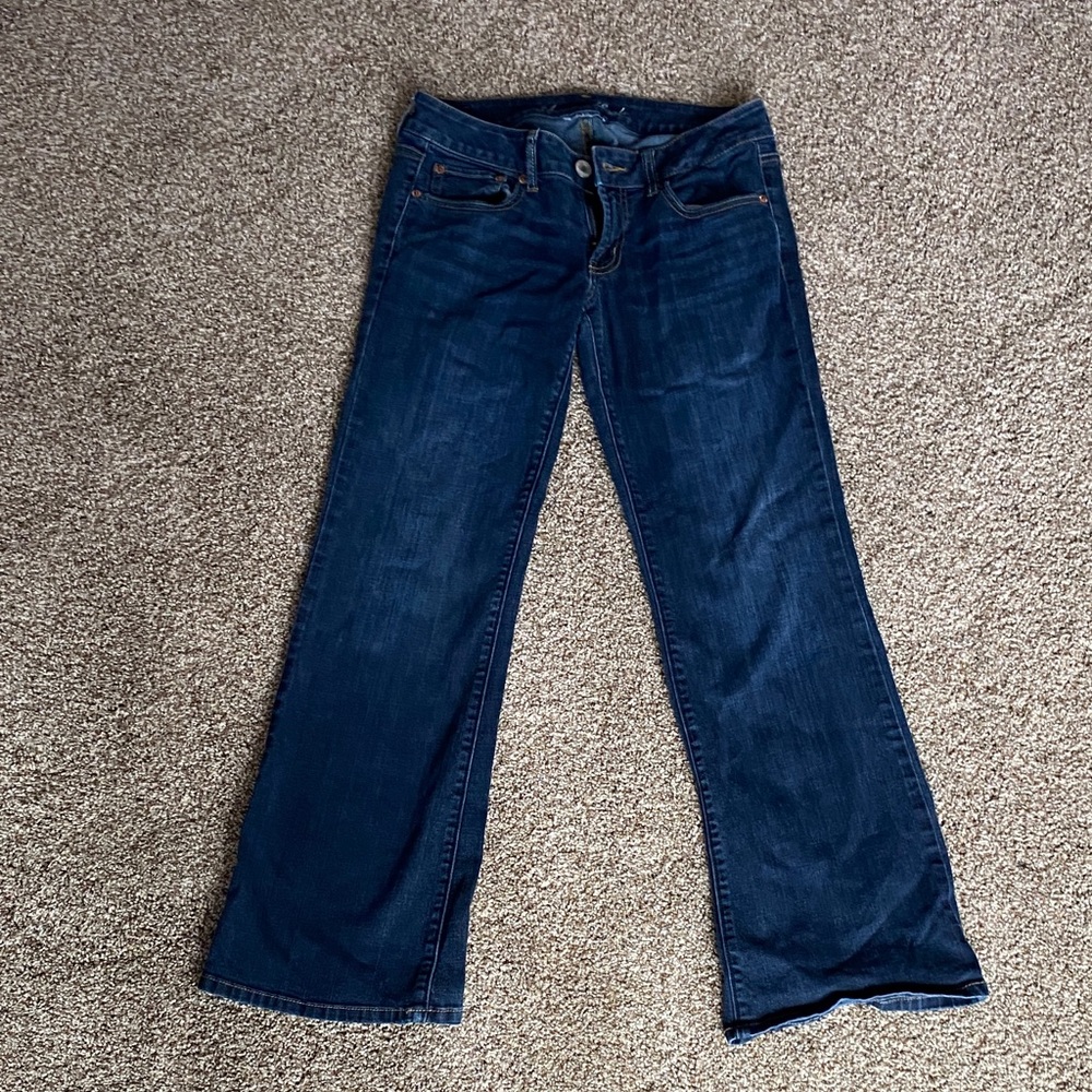 American Eagle Outfitters Dark Blue Flare Jeans